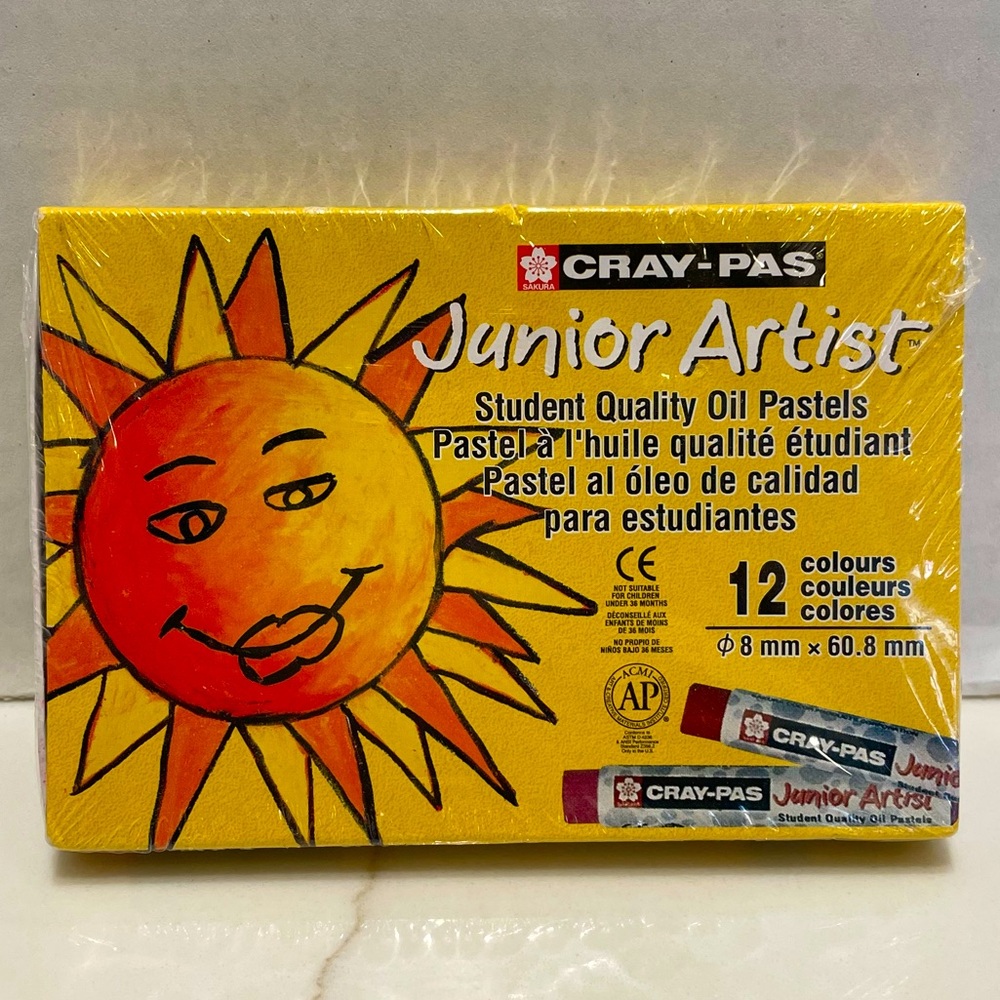 SAKURA XEP12 Cray-Pas Junior Artist Oil Pastels, 12 Piece Set.